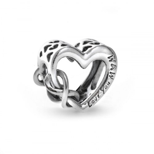 Charm smykke Pandora LOVE YOU MUM Infinity Heart - sterling sølv