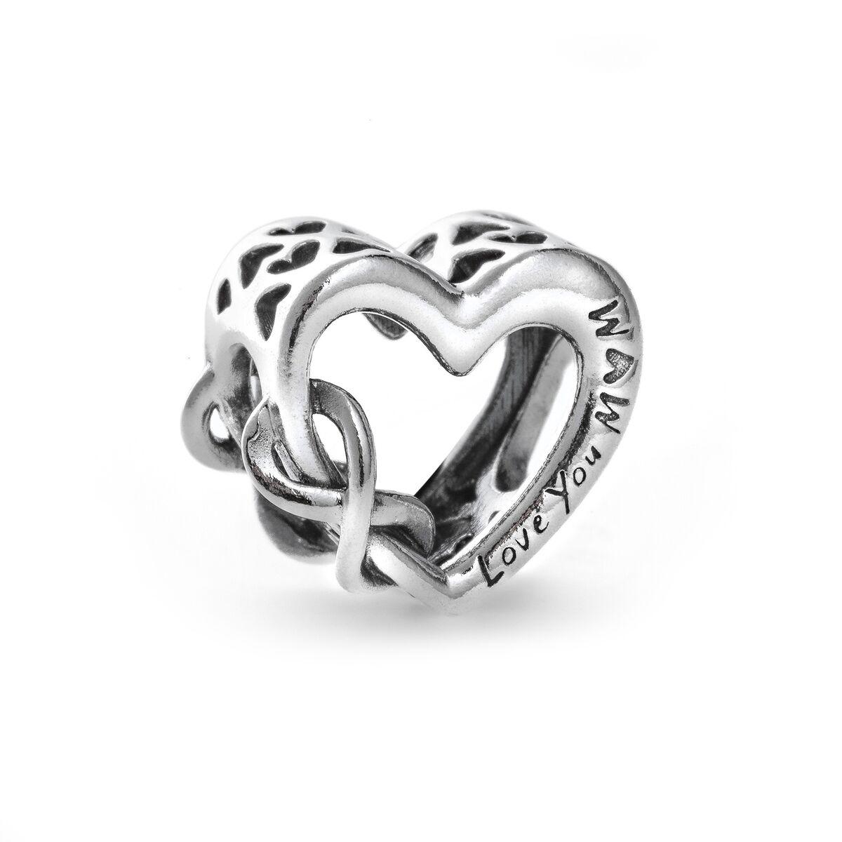 Charm smykke Pandora LOVE YOU MUM Infinity Heart - sterling sølv
