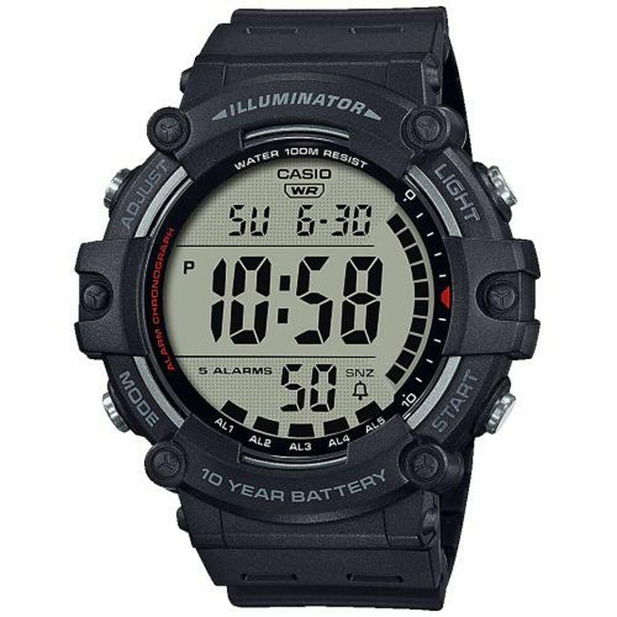 Herreur Casio digital sort 51 mm