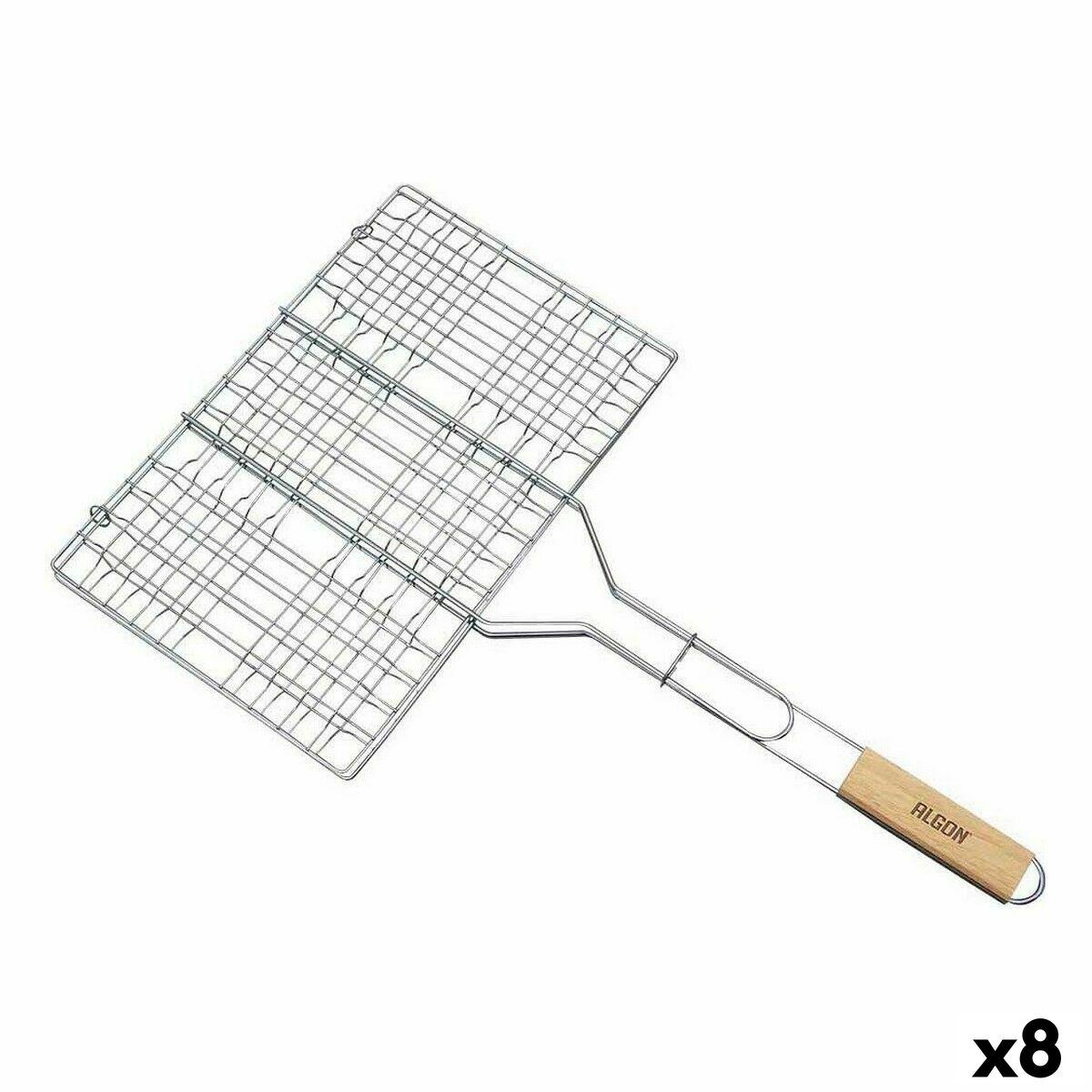Grillrist kurv Algon 35 × 25 × 2 cm - sæt med 8