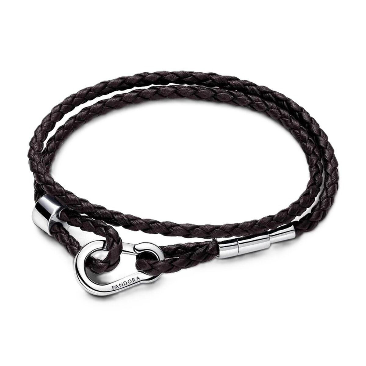 Armbånd mænd Pandora - sort 593338C01-D2