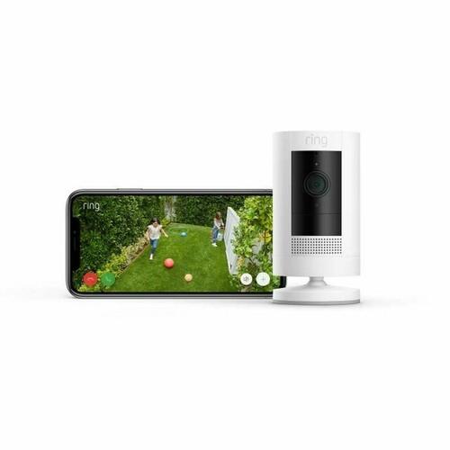 Overvågningskamera Wi‑Fi Amazon Ring Stick Up Cam Battery - hvid