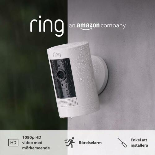 Overvågningskamera Wi‑Fi Amazon Ring Stick Up Cam Battery - hvid