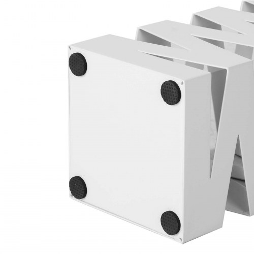 Paraplystativ i metal - hvid
