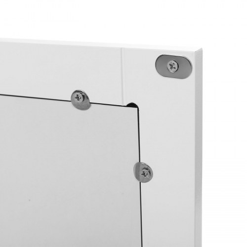 Spejlskab til bad – VASAGLE, dobbeltlåger, væghængt, hvid, 56 × 13 × 58 cm