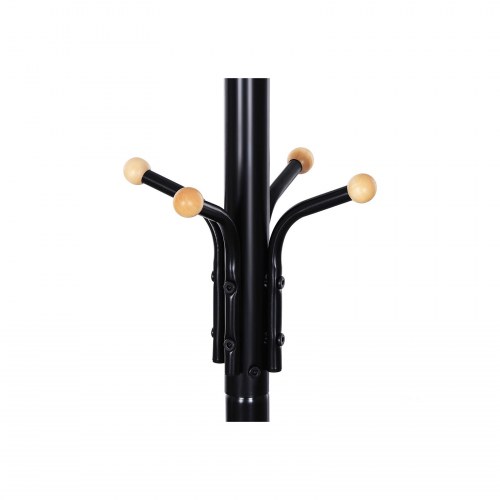 Stumtjener metal garderobestativ, 182 cm, sort