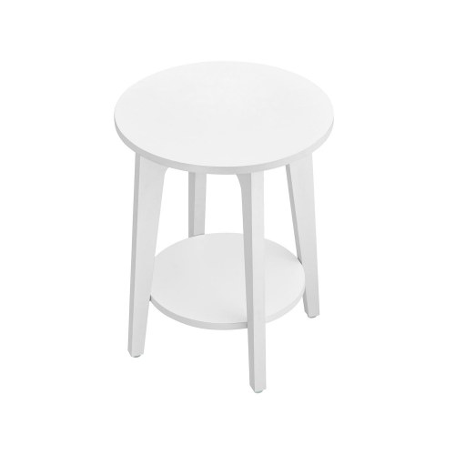 Sidebord rund hvid 40 × 50 cm (LET283T14)