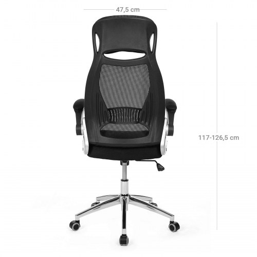 Kontorstol ergonomisk mesh, sort