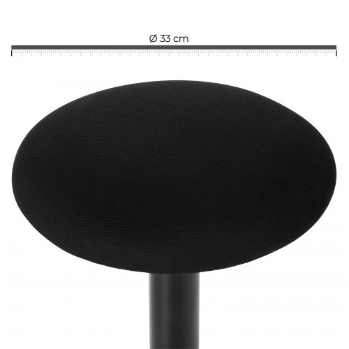 Ståstol til skrivebord ergonomisk vippe-stol, 360° drej, højdejusterbar 60–85 cm, sort