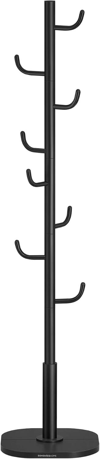 Stumtjenere gulv HOME kaktusformet knagerække, 8 kroge, 175,3 cm, sort