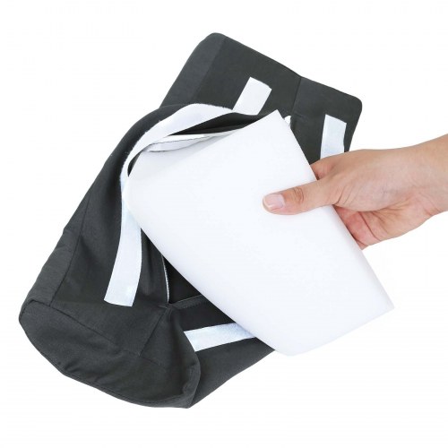 Gyngestol i birketræ med justerbart fodstøtte – 150 kg – grå