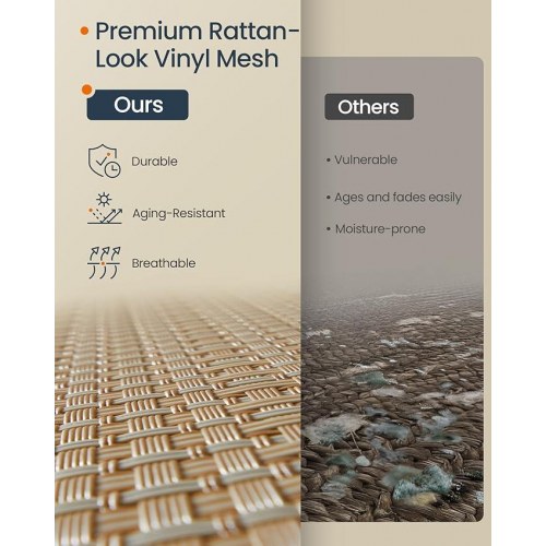 Vasketøjskurv på hjul HOME, 3 rum, 140 l, låg, aftagelig inderpose, natur beige/mat hvid