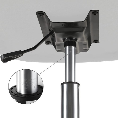 Kontorstol højdejusterbar skrivebordsstol i åndbar kunstlinned, stålstel, 120 kg, lys grå