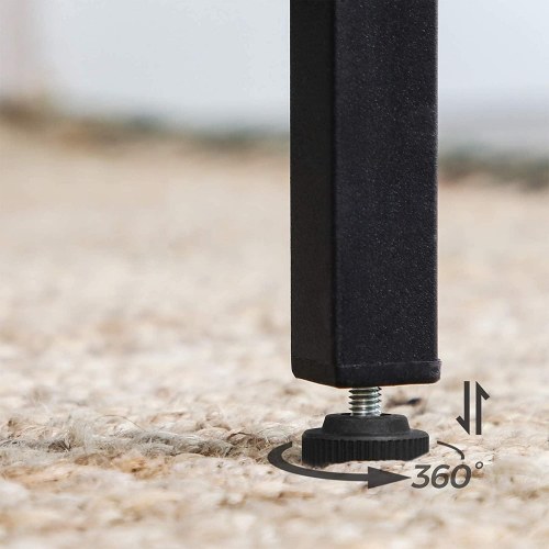 Barbord VASAGLE – firkantet højt bord, 60 × 60 × 90 cm, industriel stil, rustik brun/sort