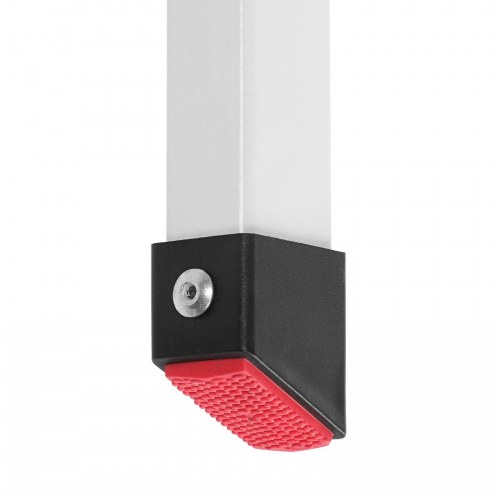 Stige med 3 trin foldbar stålkonstruktion, 150 kg, hvid