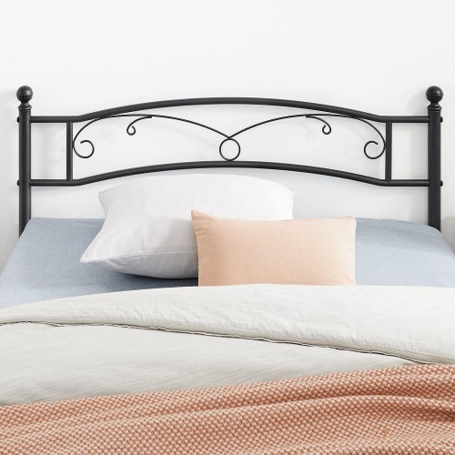 Dobbeltseng sengeramme metal 140 × 190 cm, sort