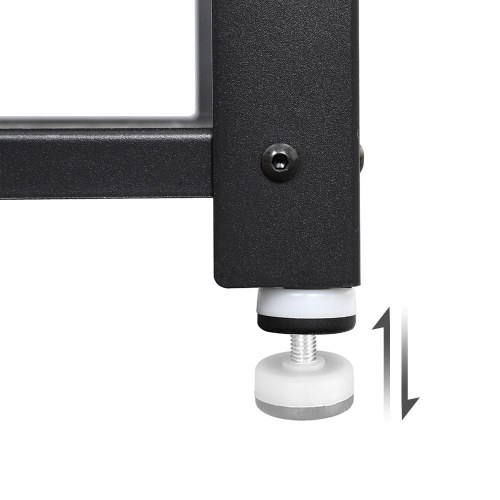 Skobænk med opbevaring – VASAGLE, 2 hylder, 73 × 30 × 45 cm, industrielt look, rustik brun/sort