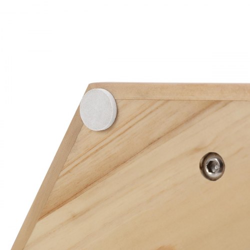 Smykkestativ i metal og træ smykketræ, hvid