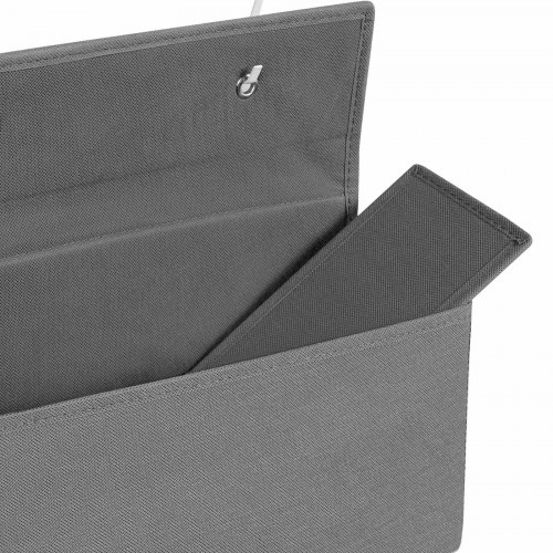 Dørhængt opbevaring 4 lommer, grå, 33,5 × 12 × 100 cm