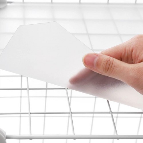 Opbevaringsreol i metalgitter 16 kuber hvid