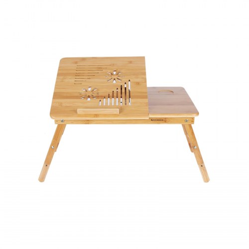 Laptopbord i bambus, foldbart 55 x 35 cm - LLD002