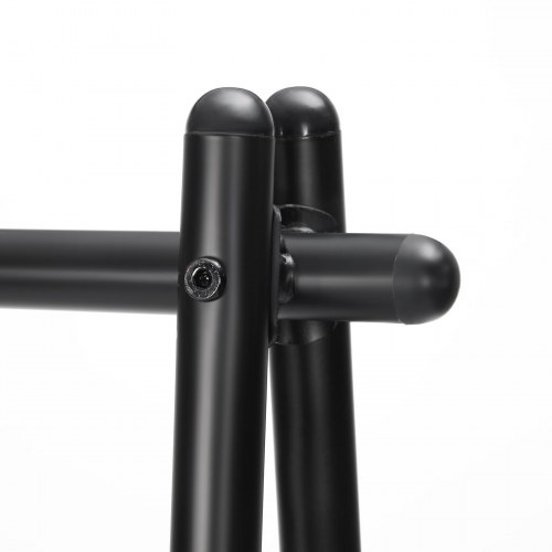 Tøjstativ – SONGMICS, stål, med bøjlestang og bundhylde, 92,5 × 33,5 × 153 cm, mat sort (HSR23BK)