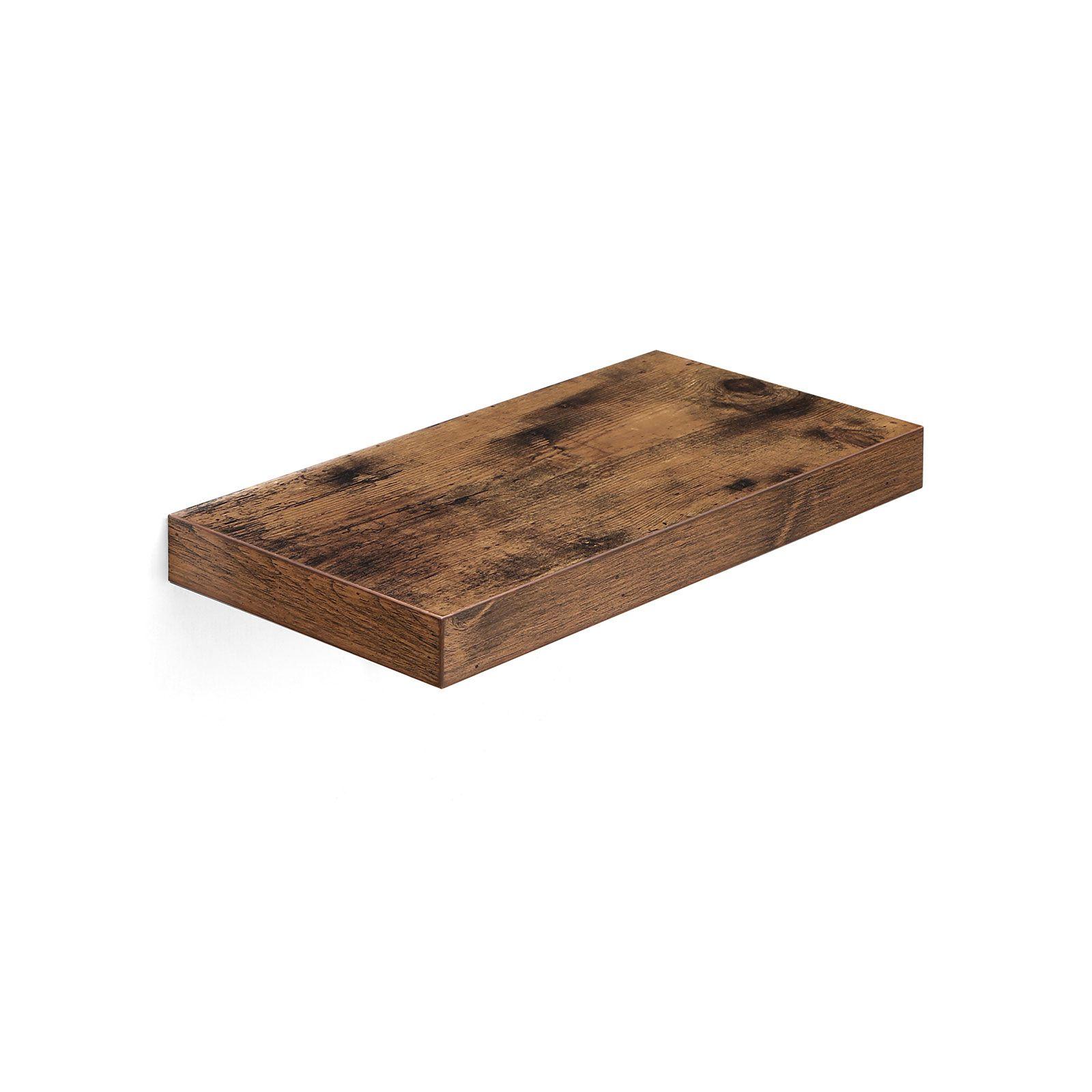 Væghylde flydende rustik brun, 40 × 20 × 3,8 cm, MDF