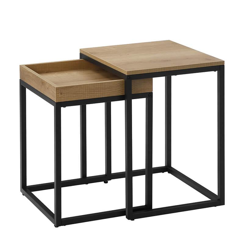 Indskudsborde i industrielt design sæt af 2