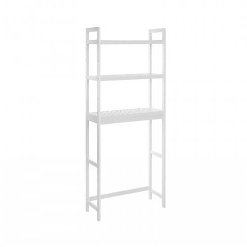 Toilethylde over toilet 3-etagers bambus, hvid