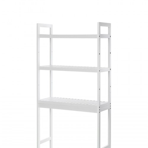 Toilethylde over toilet 3-etagers bambus, hvid