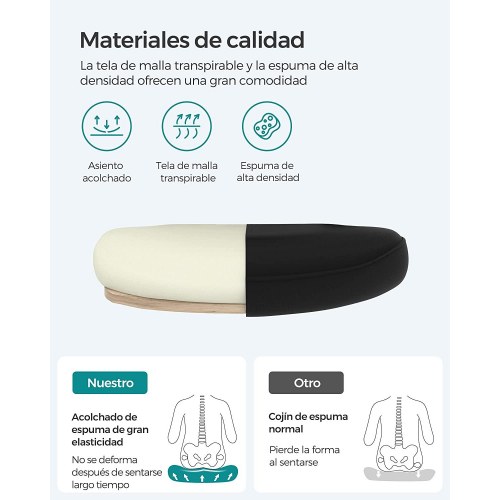 Kontorstol mesh med armlæn ergonomisk stol, 53 cm sæde, sort