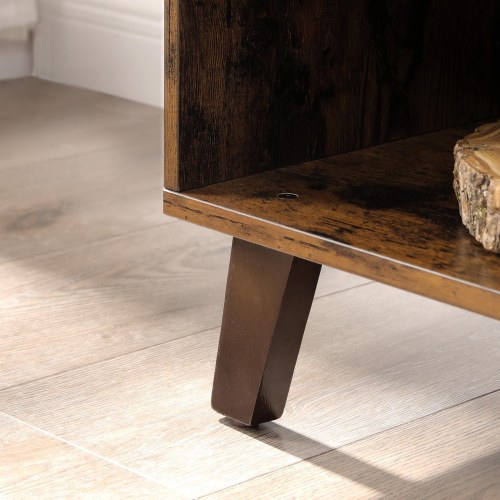 TV-bord til op til 60" – 2 låger, justerbare hylder, rustik brun