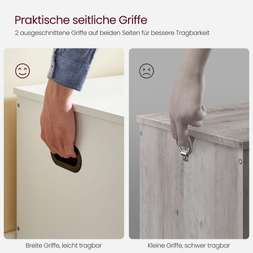 Opbevaringsbænk hvid 100 × 40 × 46 cm med sikkerhedshængsler