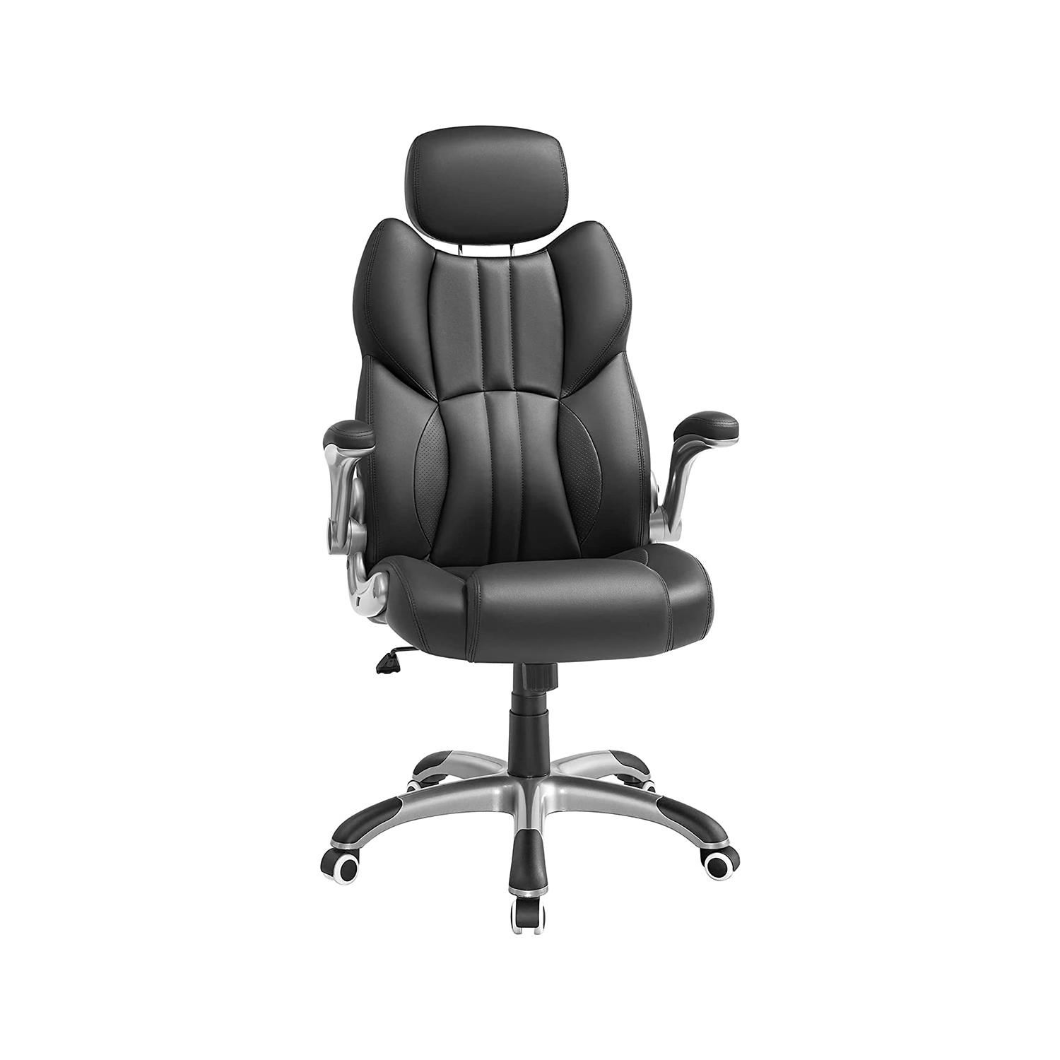 Kontorstol med høj ryg – SONGMICS Office Racing Chair, sort (OBG65BK)