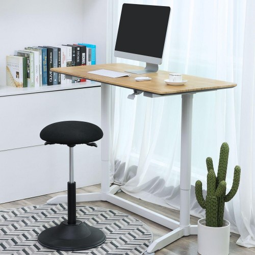 Ergonomisk balancestol aktiv siddestol, højdejusterbar 50–70 cm, 360° drej, sort (OSC01BK)