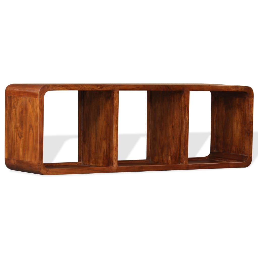 Tv-skab 120x30x40 cm massivt træ honningfarvet finish