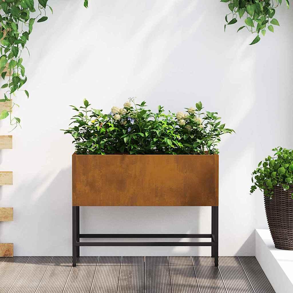 Hævet haveplante Rusten 60 x 26 x 45 cm Cortenstål
