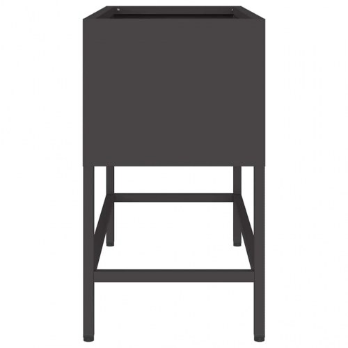 Hævet haveplante Sort 60 x 26 x 45 cm Stål