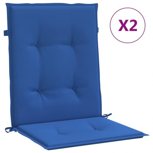 Stolehynde med lav ryg - 2 stk., 100×50×3 cm, oxfordstof, kongeblå