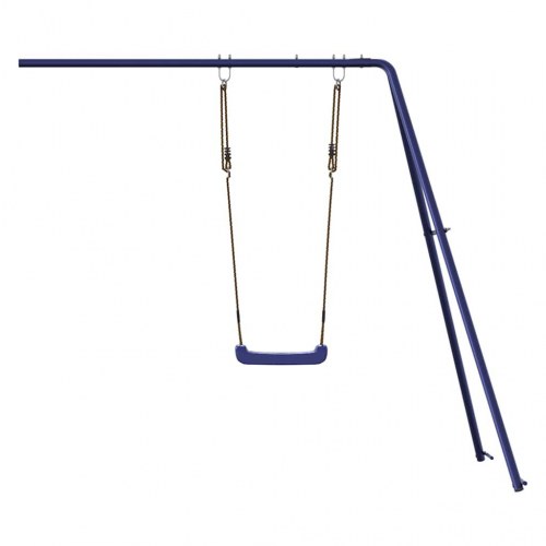 Rutsjebane og gynge til legehus polypropylen blå
