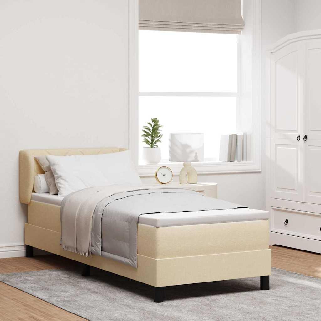 Boxmadras Med Topmadras Med Madras Creme 80 X 200 Cm Stof
