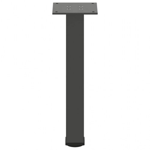 Sofabordsben 4 stk. antracit 42-44 cm stål