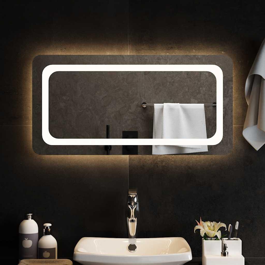 Badeværelsesspejl Med Led-lys - 80 x 40 cm