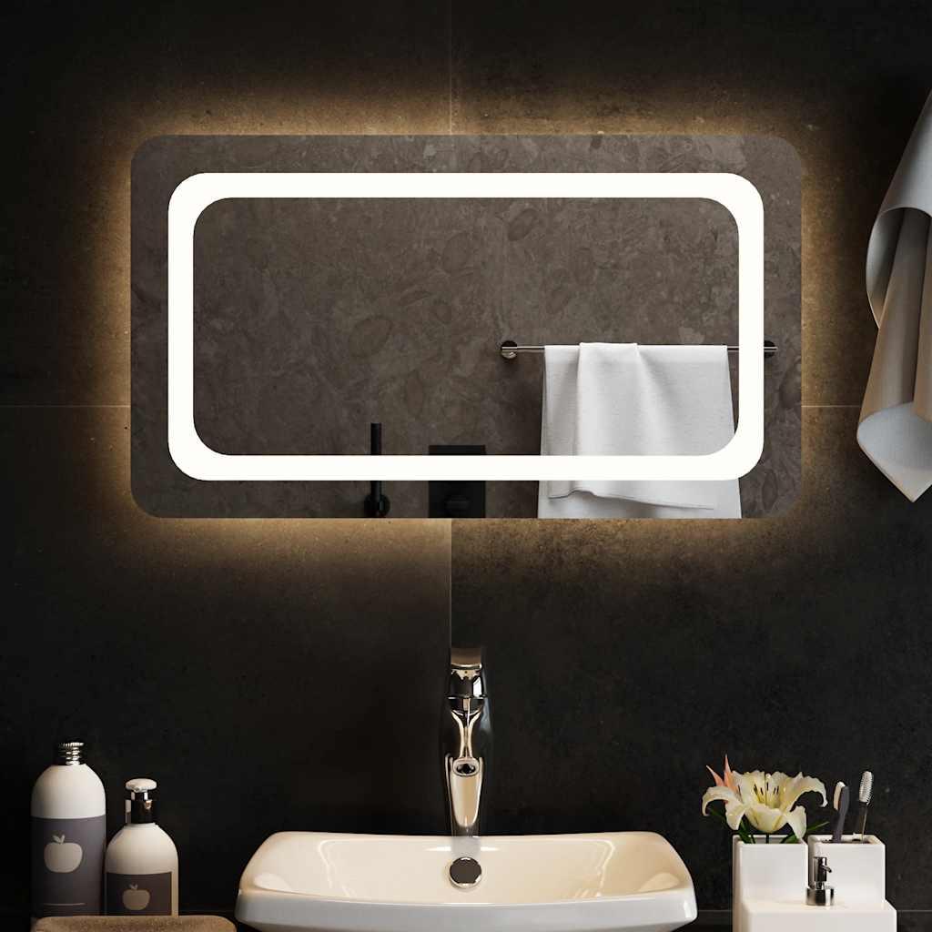 Badeværelsesspejl Med Led-lys - 70 x 40 cm
