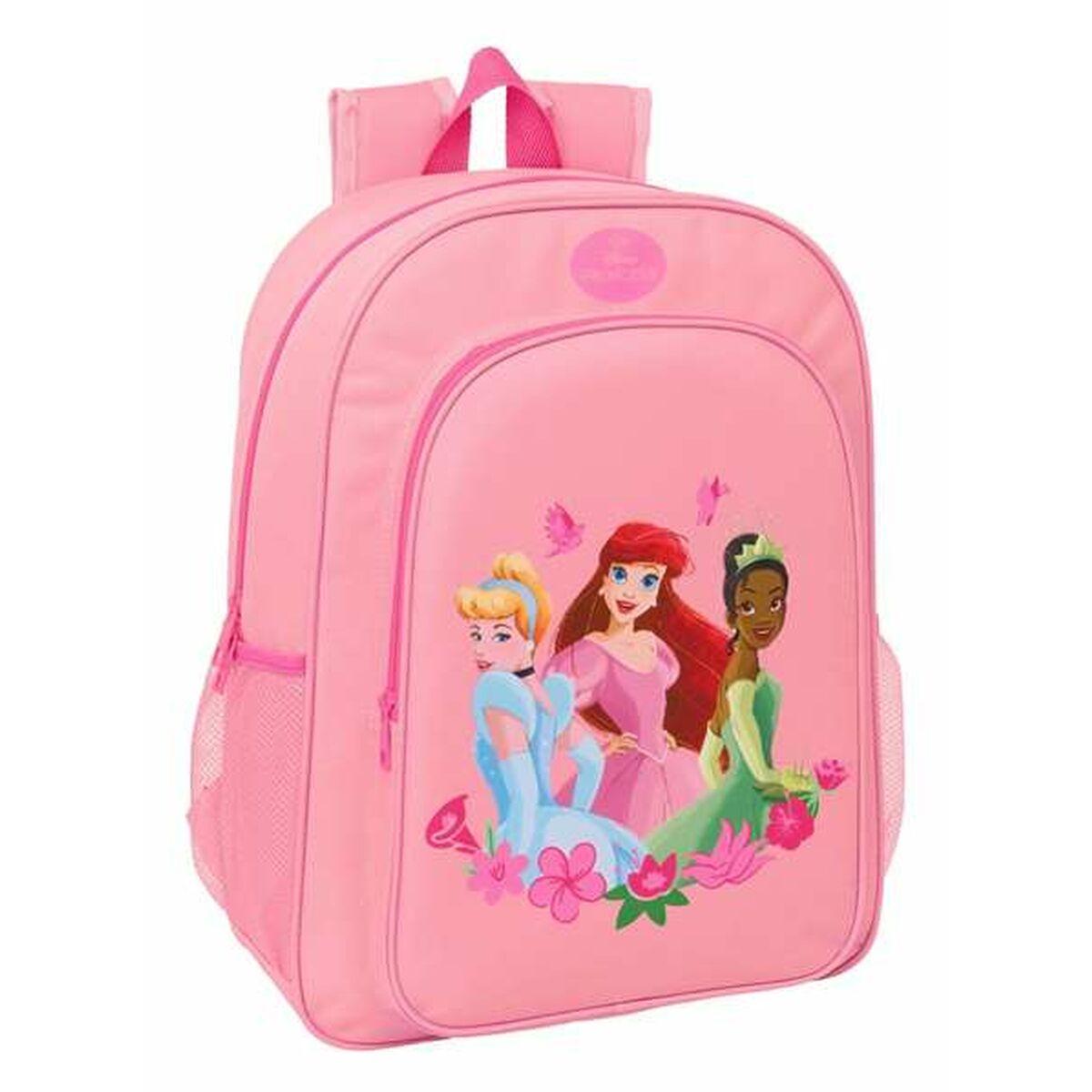 Rygsæk Disney Princess Pink Skoletaske 33 × 42 × 14 Cm