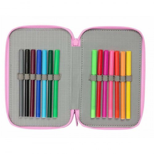 Penalhus tredobbelt Gabby's Dollhouse - blå, 12,5 × 19,5 × 5,5 cm, 37 dele