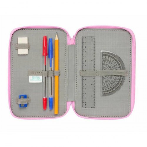 Penalhus tredobbelt Gabby's Dollhouse - blå, 12,5 × 19,5 × 5,5 cm, 37 dele