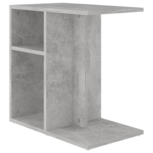 Sidebord 50x30x50 cm konstrueret træ betongrå