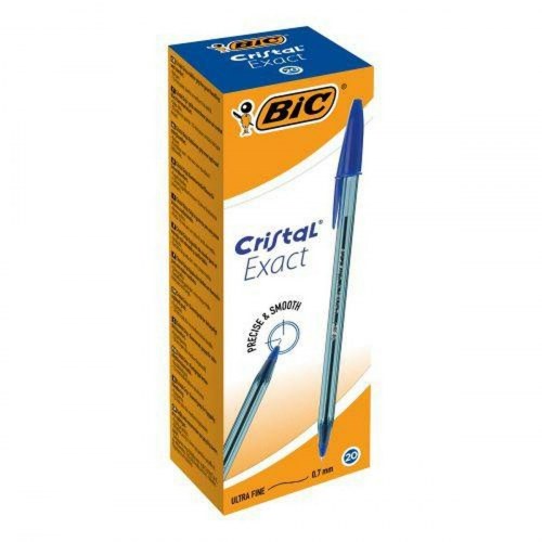 Kuglepen Bic Cristal Exact - blå, 20 stk.