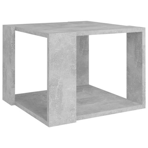 Sofabord 40x40x30 cm konstrueret træ betongrå